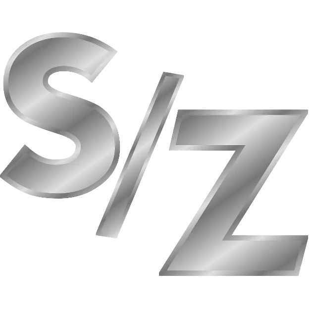 S/Z - Slika črk S in Z s poševnico med njima